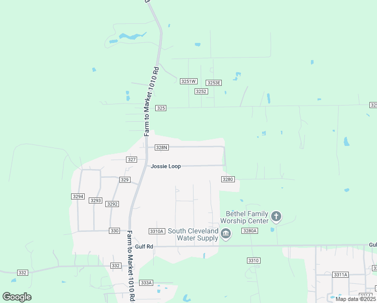 map of restaurants, bars, coffee shops, grocery stores, and more near 220 County Road 328N in Cleveland