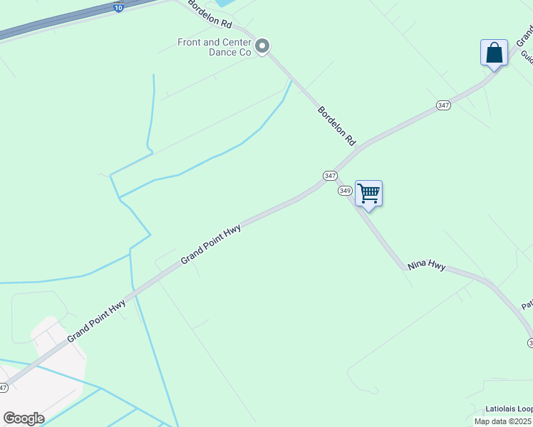 map of restaurants, bars, coffee shops, grocery stores, and more near 2811 Grand Point Highway in Breaux Bridge