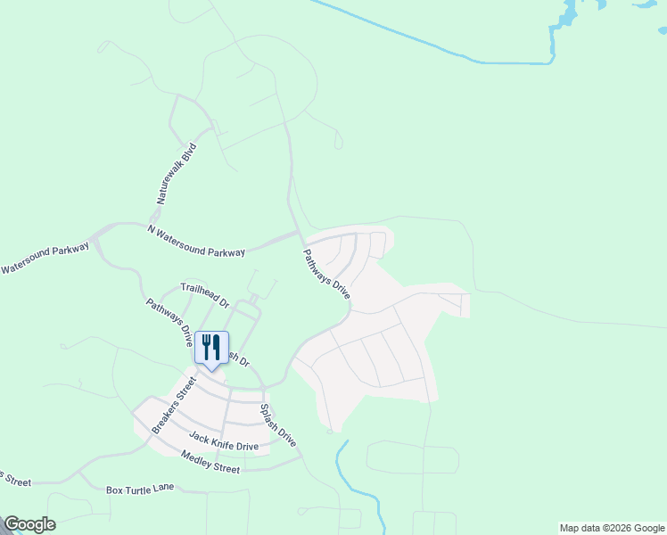 map of restaurants, bars, coffee shops, grocery stores, and more near in Rosemary Beach