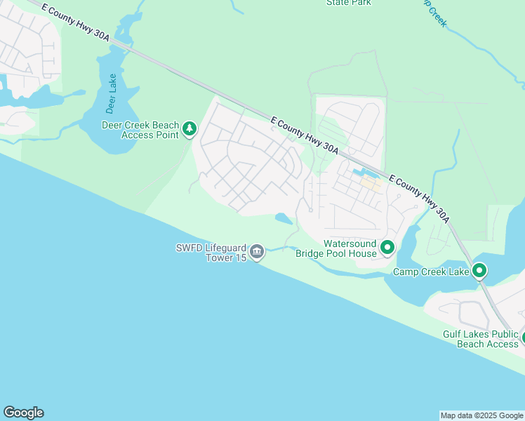 map of restaurants, bars, coffee shops, grocery stores, and more near 37 Compass Point Way South in Panama City Beach