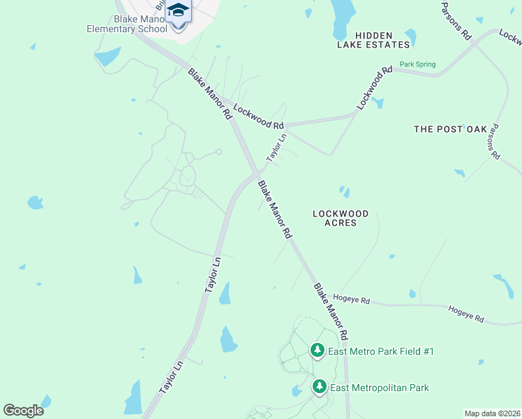 map of restaurants, bars, coffee shops, grocery stores, and more near 18327 Blake Manor Road in Manor