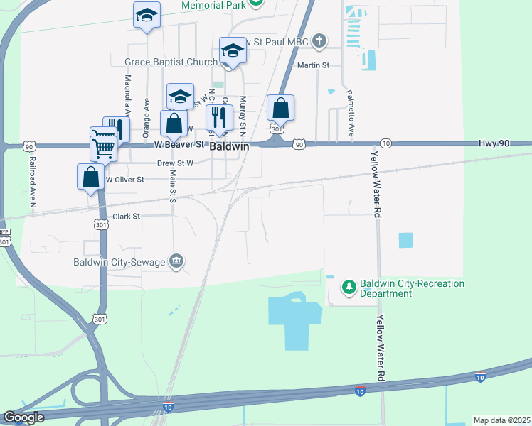 map of restaurants, bars, coffee shops, grocery stores, and more near 427 Duval Circle in Jacksonville
