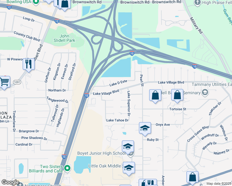 217 Lake Village Boulevard, Slidell LA Walk Score