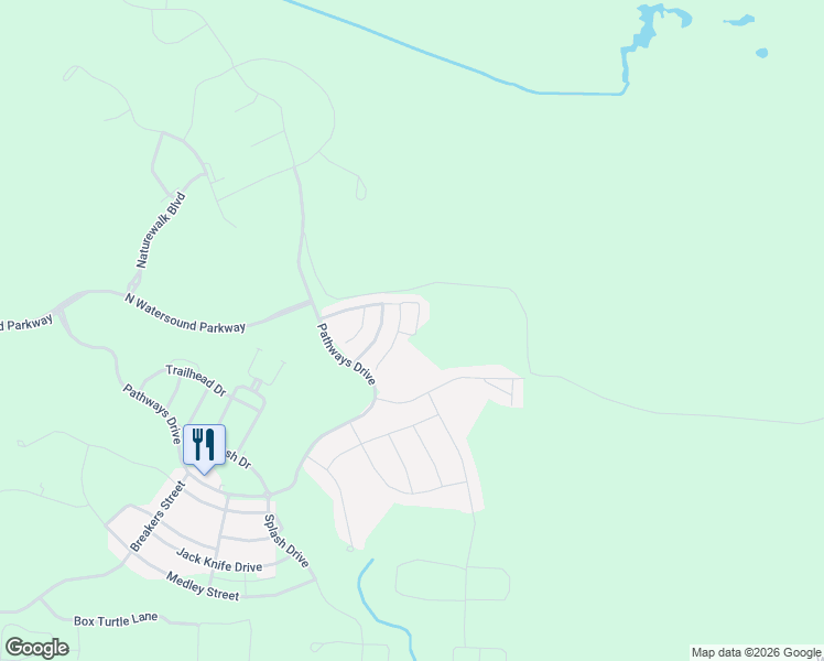 map of restaurants, bars, coffee shops, grocery stores, and more near 103 Conifer Court in Rosemary Beach