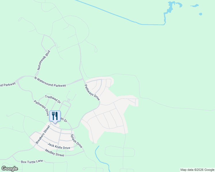 map of restaurants, bars, coffee shops, grocery stores, and more near 103 Conifer Court in Rosemary Beach