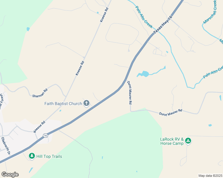 map of restaurants, bars, coffee shops, grocery stores, and more near 3298 North State Highway 16 in Fredericksburg