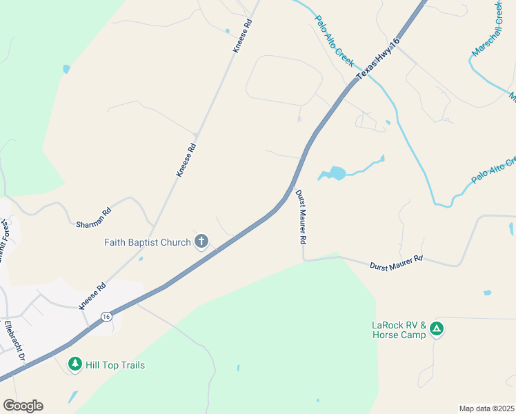map of restaurants, bars, coffee shops, grocery stores, and more near 3298 North State Highway 16 in Fredericksburg