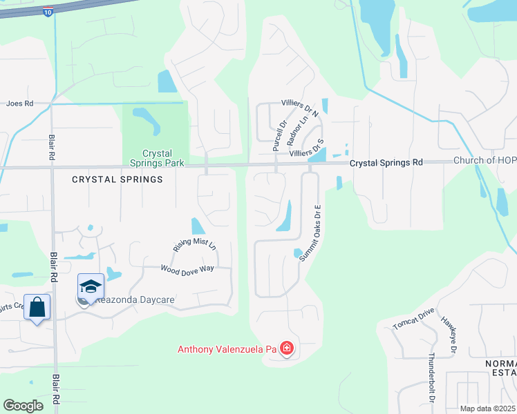 map of restaurants, bars, coffee shops, grocery stores, and more near 9715 Underwood Court in Jacksonville