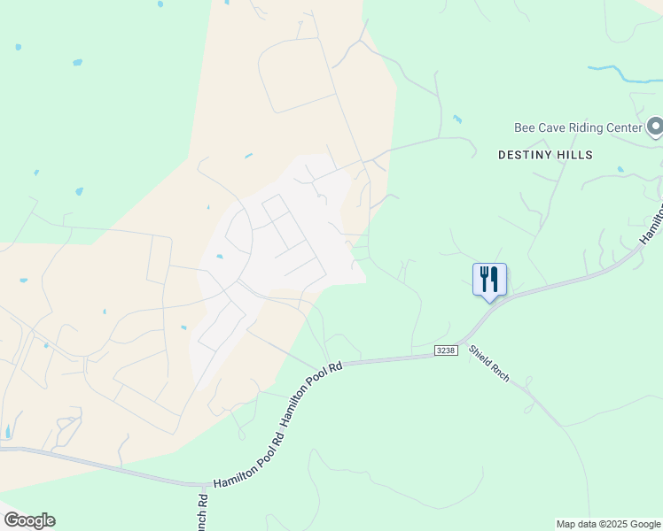 map of restaurants, bars, coffee shops, grocery stores, and more near 7333 Jument Drive in Austin