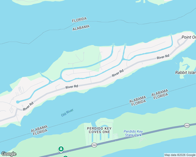 map of restaurants, bars, coffee shops, grocery stores, and more near 32499 River Road in Orange Beach