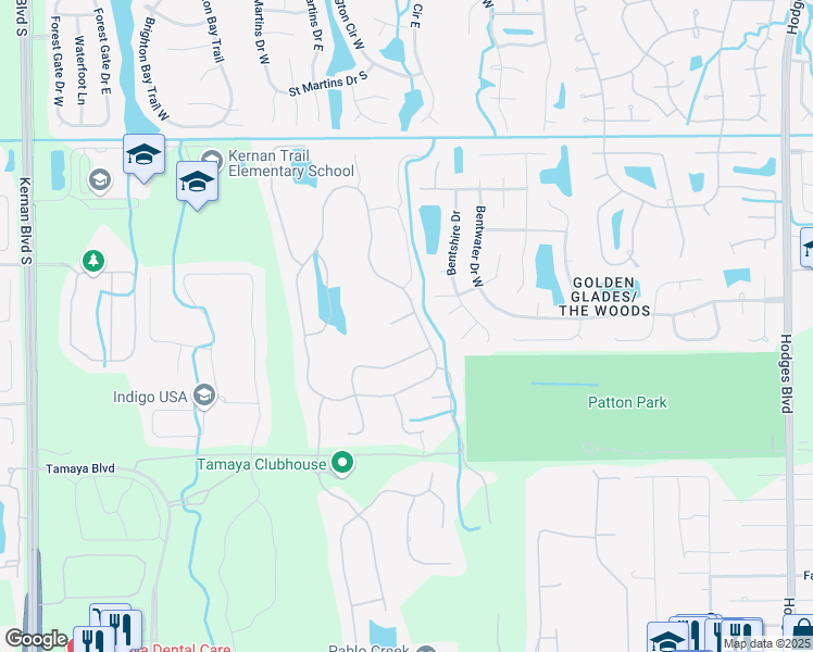 map of restaurants, bars, coffee shops, grocery stores, and more near 13090 Lamaca Court in Jacksonville