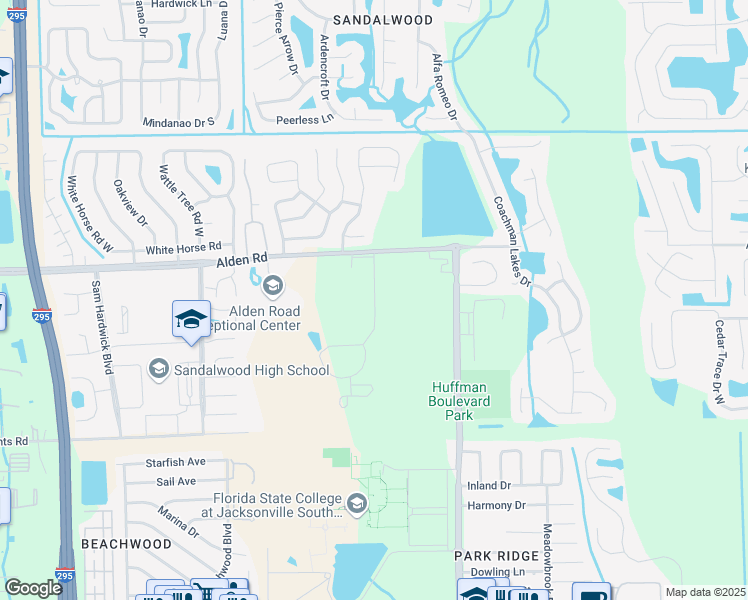 map of restaurants, bars, coffee shops, grocery stores, and more near Fire Fighter Memorial Drive in Jacksonville