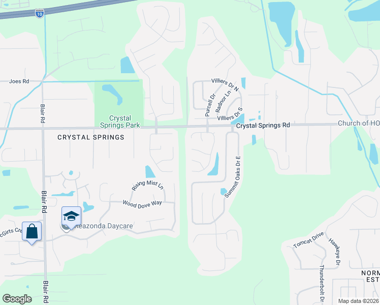 map of restaurants, bars, coffee shops, grocery stores, and more near 9708 Stead Court in Jacksonville
