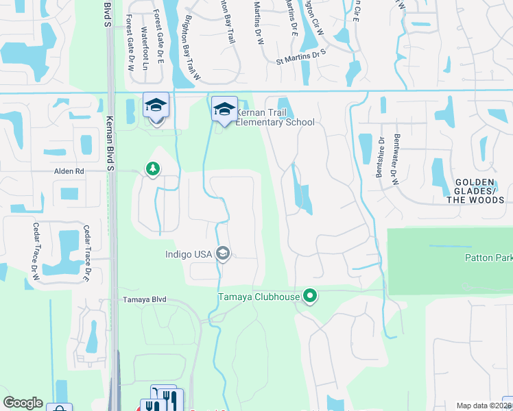 map of restaurants, bars, coffee shops, grocery stores, and more near 2728 Tartus Drive in Jacksonville