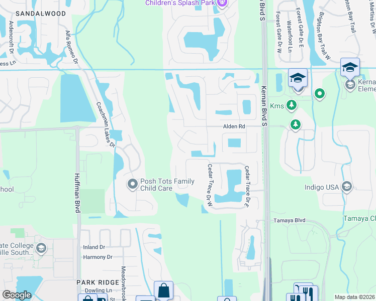 map of restaurants, bars, coffee shops, grocery stores, and more near 12090 Misty Water Drive East in Jacksonville