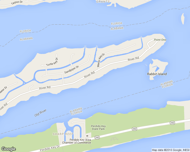 map of restaurants, bars, coffee shops, grocery stores, and more near 32750 River Road in Orange Beach