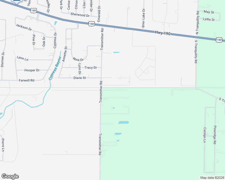 map of restaurants, bars, coffee shops, grocery stores, and more near 30327 Huey Street in Lacombe