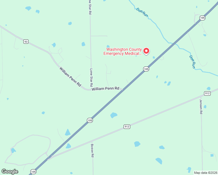 map of restaurants, bars, coffee shops, grocery stores, and more near 18581 Wm Penn Road in Washington