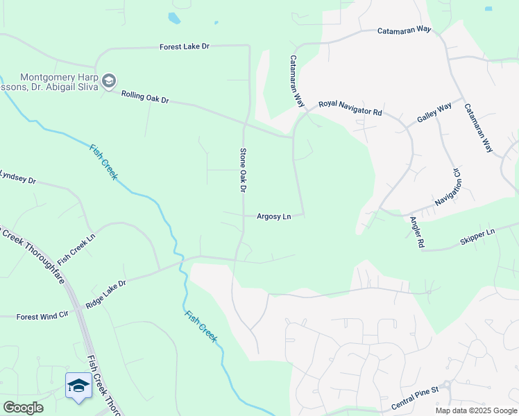 map of restaurants, bars, coffee shops, grocery stores, and more near 268 Argosy Ln in Montgomery