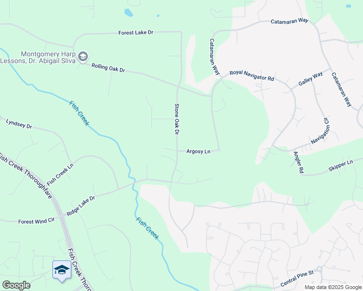 map of restaurants, bars, coffee shops, grocery stores, and more near 268 Argosy Lane in Montgomery