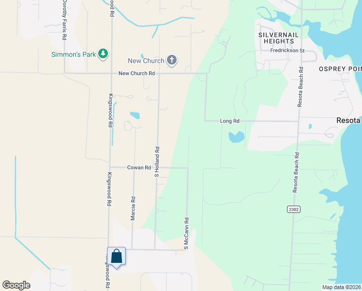 map of restaurants, bars, coffee shops, grocery stores, and more near 8405 South McCann Road in Panama City