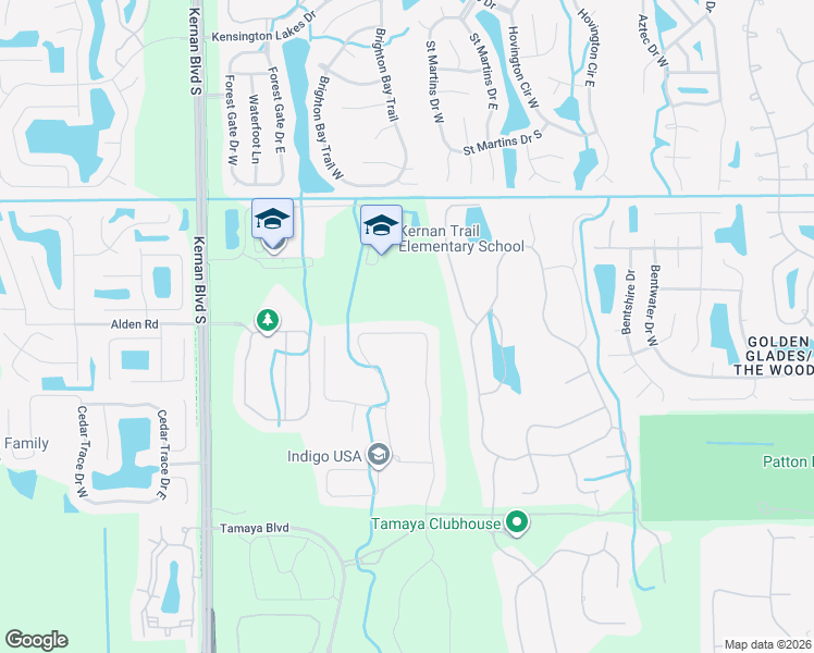 map of restaurants, bars, coffee shops, grocery stores, and more near 2281 Kernan Boulevard South in Jacksonville