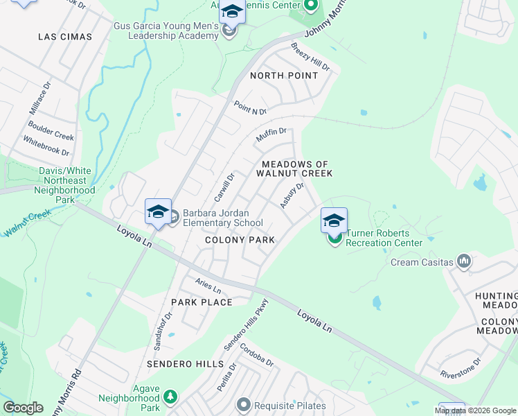 map of restaurants, bars, coffee shops, grocery stores, and more near 6919 Shannon Drive in Austin