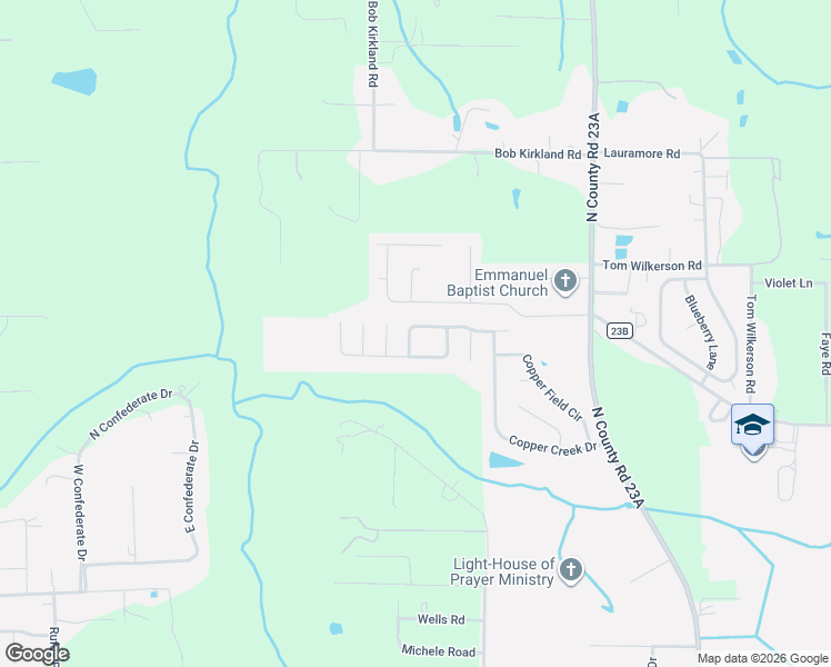 map of restaurants, bars, coffee shops, grocery stores, and more near 6093 Copper Drive in Macclenny