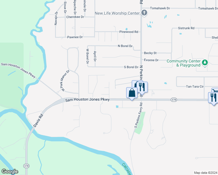 map of restaurants, bars, coffee shops, grocery stores, and more near 208 Reserve Drive in Lake Charles