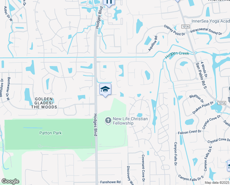 map of restaurants, bars, coffee shops, grocery stores, and more near 2494 Snowy Egret Drive in Jacksonville