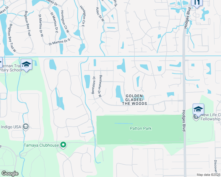 map of restaurants, bars, coffee shops, grocery stores, and more near 12720 Copper Springs Road in Jacksonville