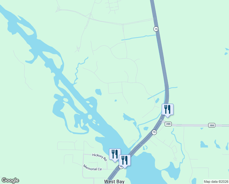 map of restaurants, bars, coffee shops, grocery stores, and more near 8210 State Highway 79 in Panama City Beach