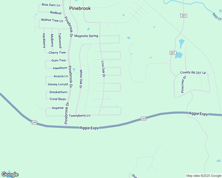 map of restaurants, bars, coffee shops, grocery stores, and more near Soapberry Lane in Plantersville