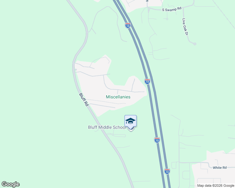 map of restaurants, bars, coffee shops, grocery stores, and more near Tara Drive in Prairieville