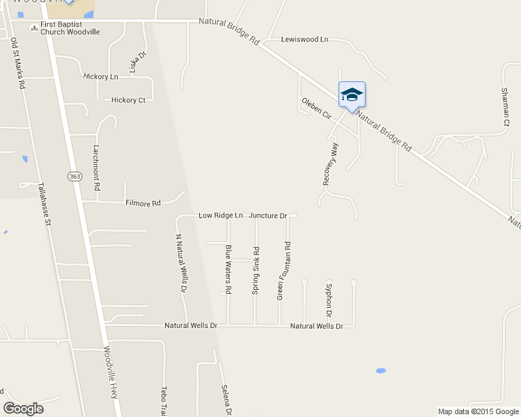 map of restaurants, bars, coffee shops, grocery stores, and more near 2716 Juncture Drive in Tallahassee