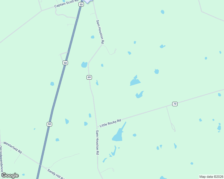 map of restaurants, bars, coffee shops, grocery stores, and more near 9058 Sam Houston Road in Brenham