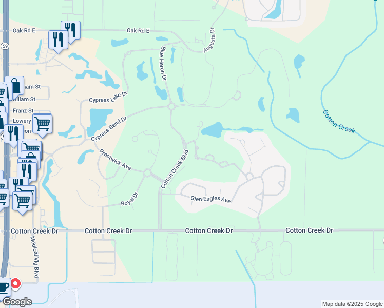 map of restaurants, bars, coffee shops, grocery stores, and more near 607 Saint Andrews Drive in Gulf Shores