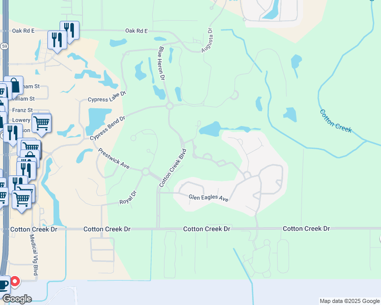 map of restaurants, bars, coffee shops, grocery stores, and more near 607 Saint Andrews Drive in Gulf Shores