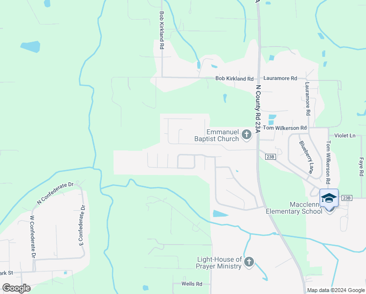map of restaurants, bars, coffee shops, grocery stores, and more near 6202 Sands Pointe Drive in Macclenny