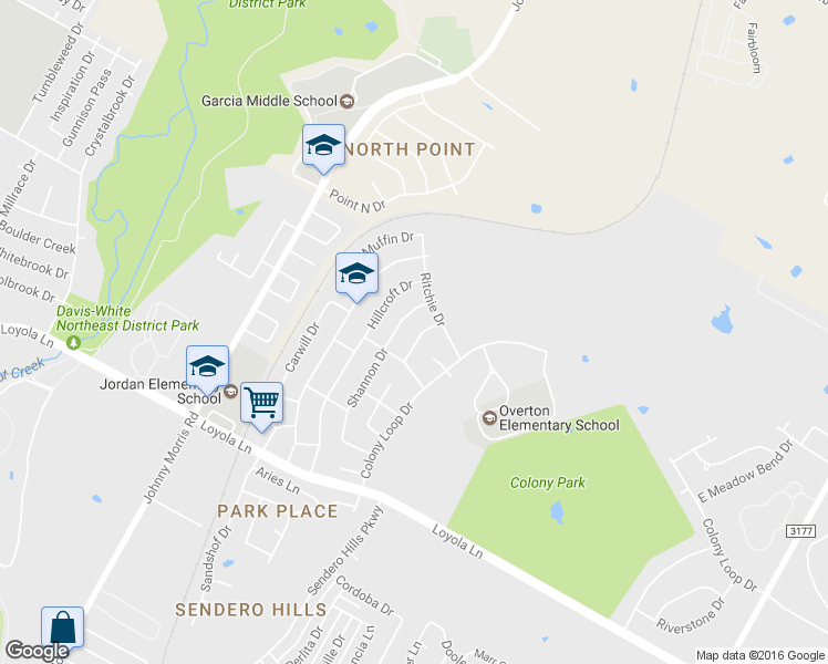 map of restaurants, bars, coffee shops, grocery stores, and more near 7102 Asbury Drive in Austin