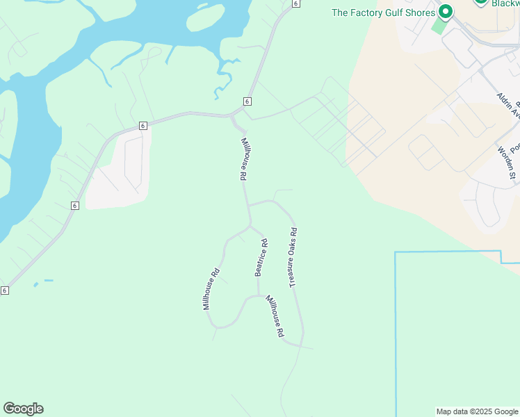 map of restaurants, bars, coffee shops, grocery stores, and more near 18250 Treasure Oaks Road in Gulf Shores