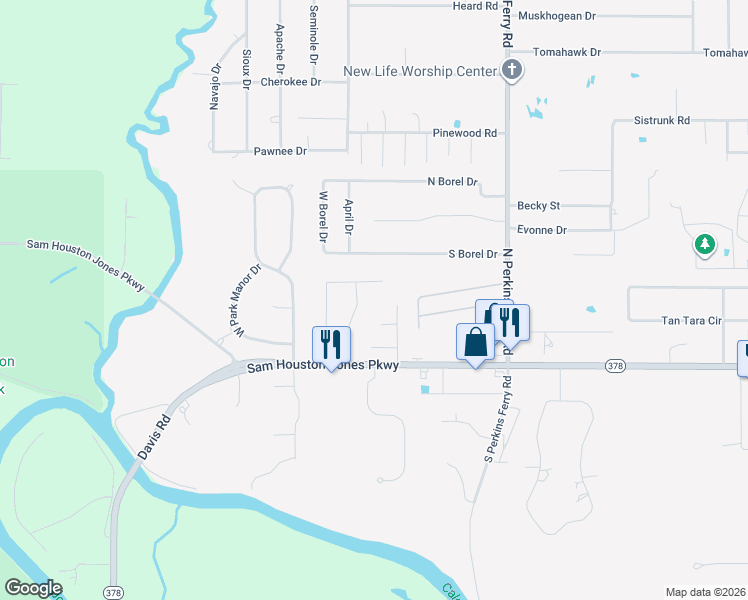 map of restaurants, bars, coffee shops, grocery stores, and more near 221 Merlot Dr in Lake Charles