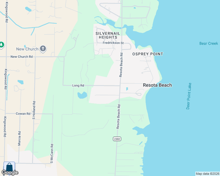 map of restaurants, bars, coffee shops, grocery stores, and more near 3816 Long Road in Southport