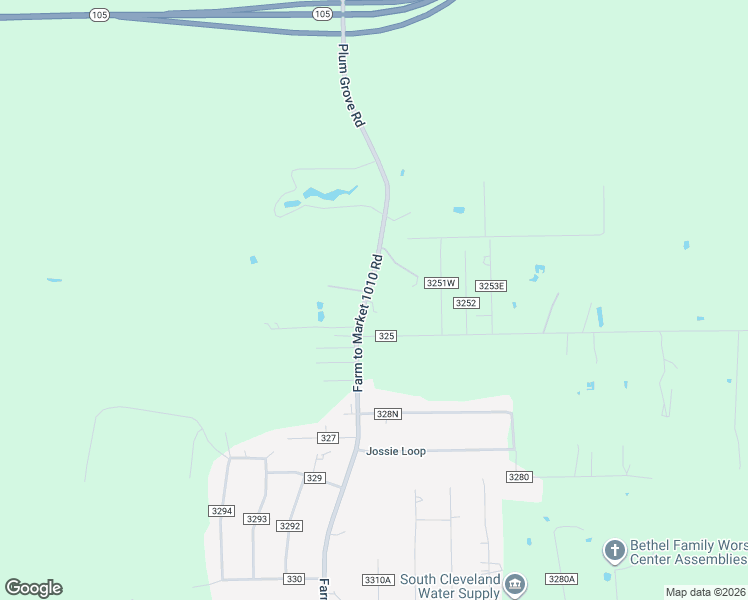 map of restaurants, bars, coffee shops, grocery stores, and more near 1655 Farm to Market 1010 Road in Cleveland