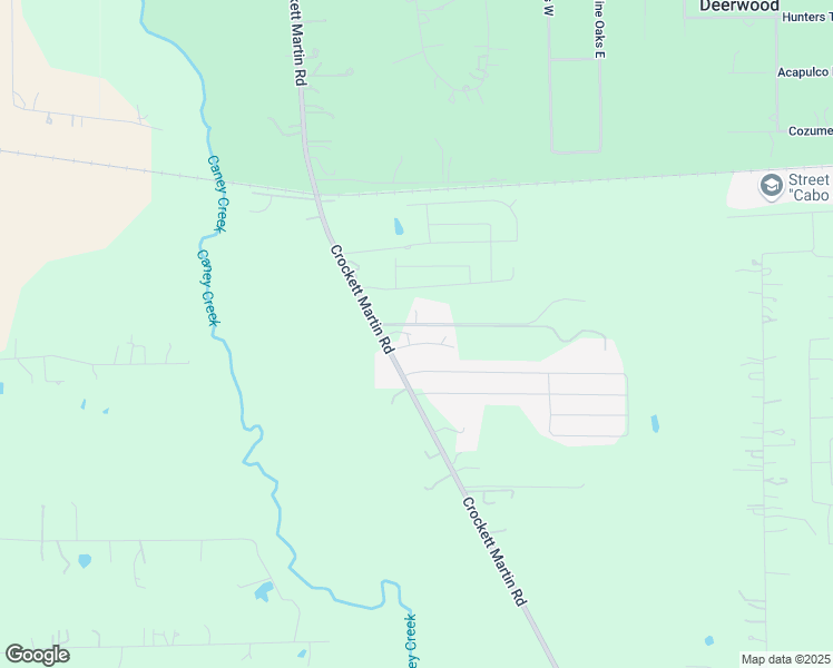 map of restaurants, bars, coffee shops, grocery stores, and more near 10061 Crockett Martin Road in Conroe