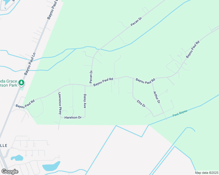 map of restaurants, bars, coffee shops, grocery stores, and more near 6330D Bayou Paul Road in Saint Gabriel