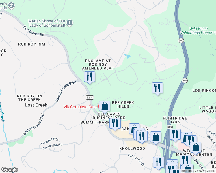 map of restaurants, bars, coffee shops, grocery stores, and more near 3 Leopold Lane in Austin
