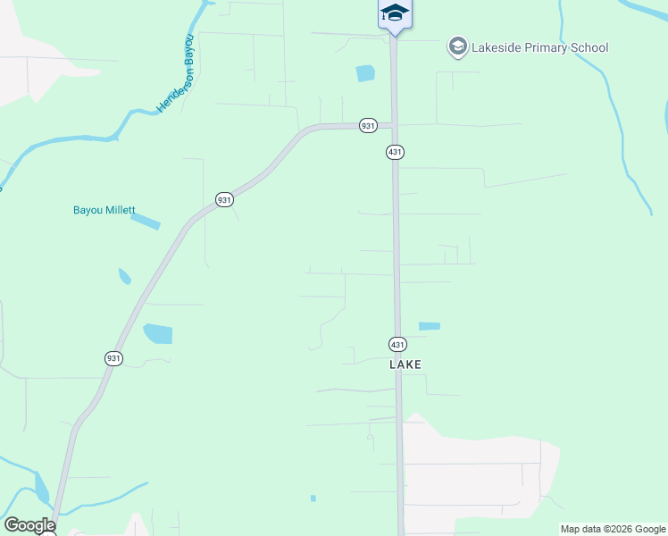 map of restaurants, bars, coffee shops, grocery stores, and more near 44464 Lakewood Drive in Prairieville