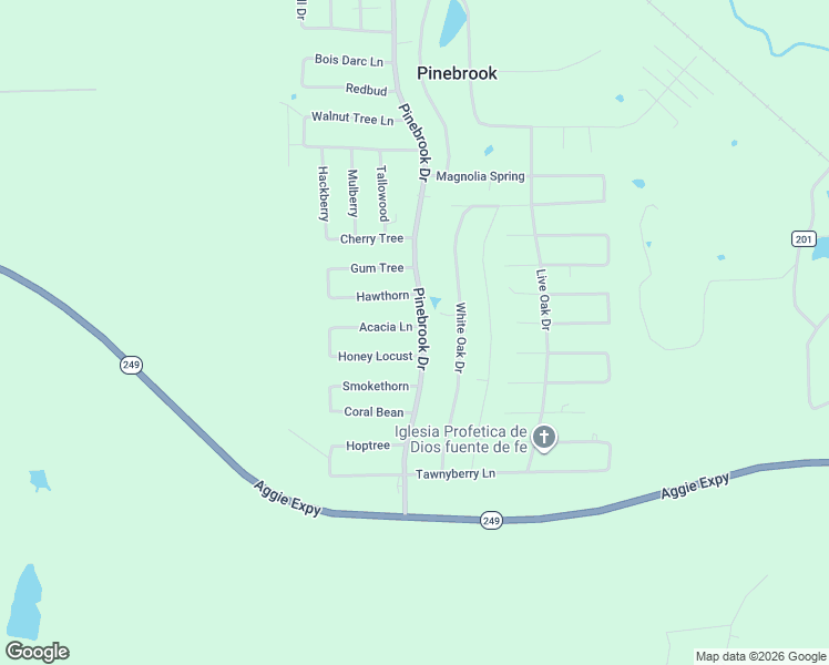 map of restaurants, bars, coffee shops, grocery stores, and more near 500 Acacia Lane in Plantersville