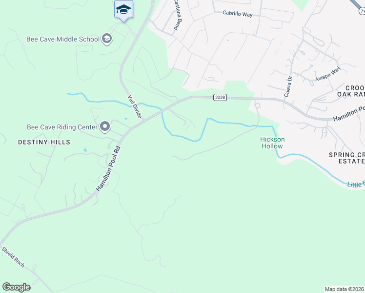 map of restaurants, bars, coffee shops, grocery stores, and more near 15603 Hamilton Pool Road in Austin